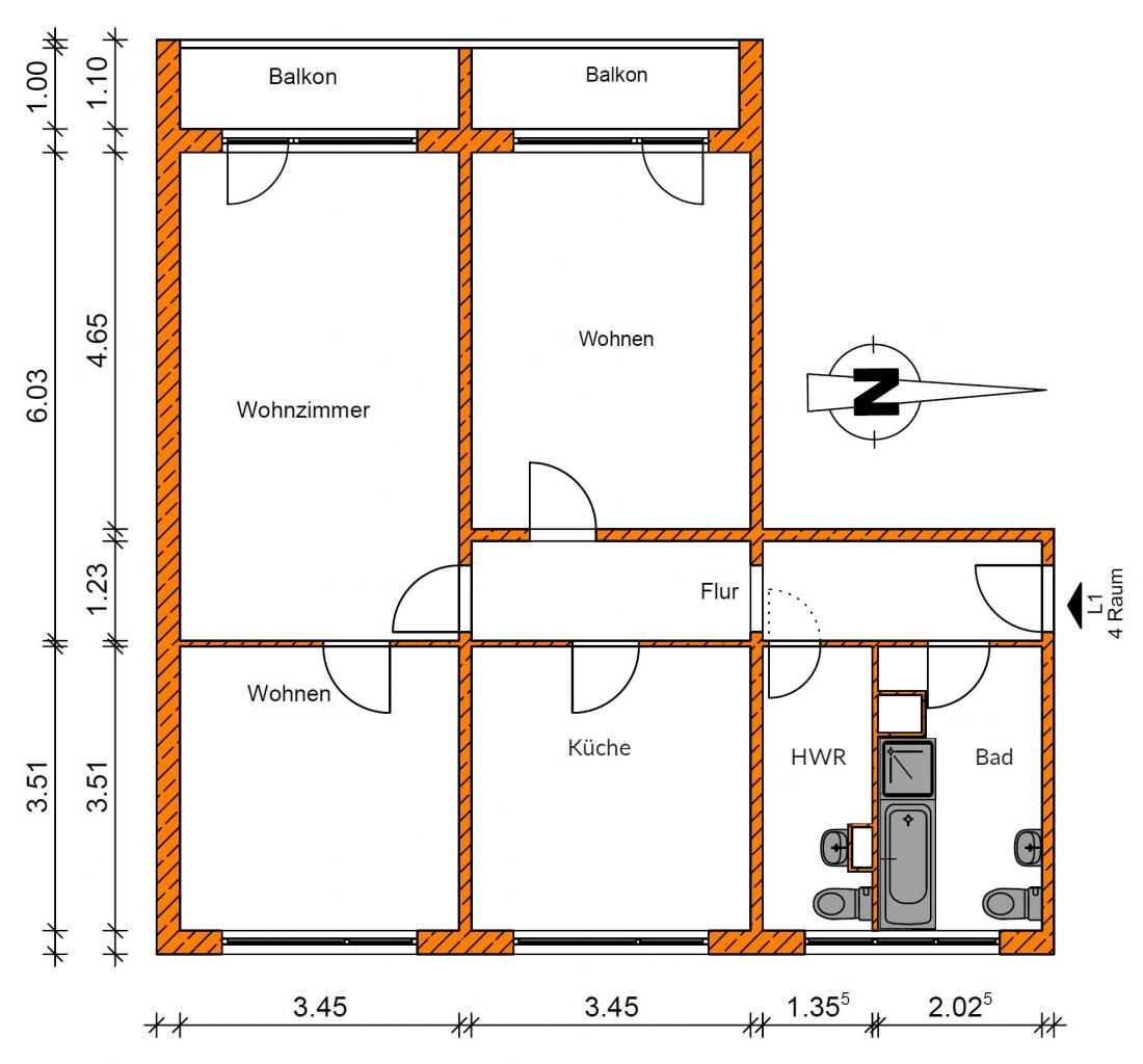 Umbauwohnung mit großer Wohnküche - Photo 2