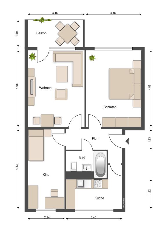 Attraktive 3-Raumwohnung sucht neuen Mieter - Foto 5