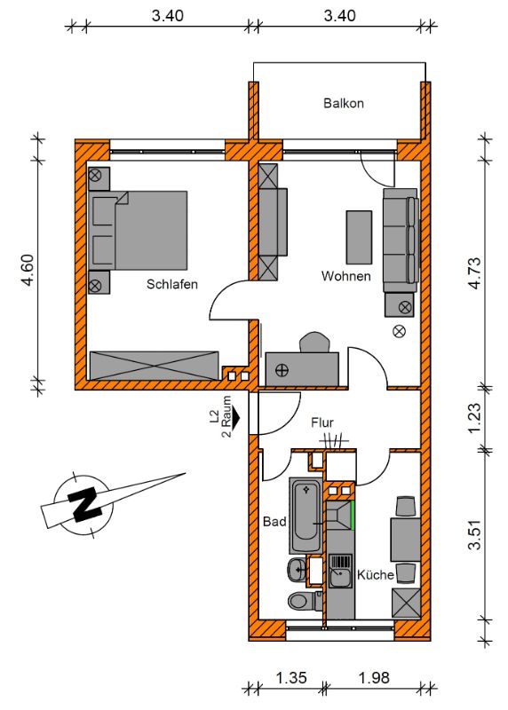 Attraktive 2-Raumwohnung sucht neuen Mieter - Photo 4