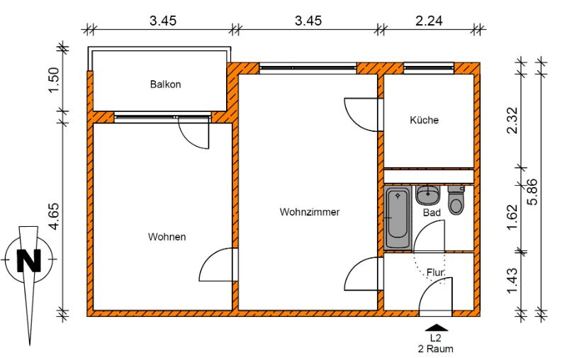 2-Raumwohnung am Neustädter See - Foto 5