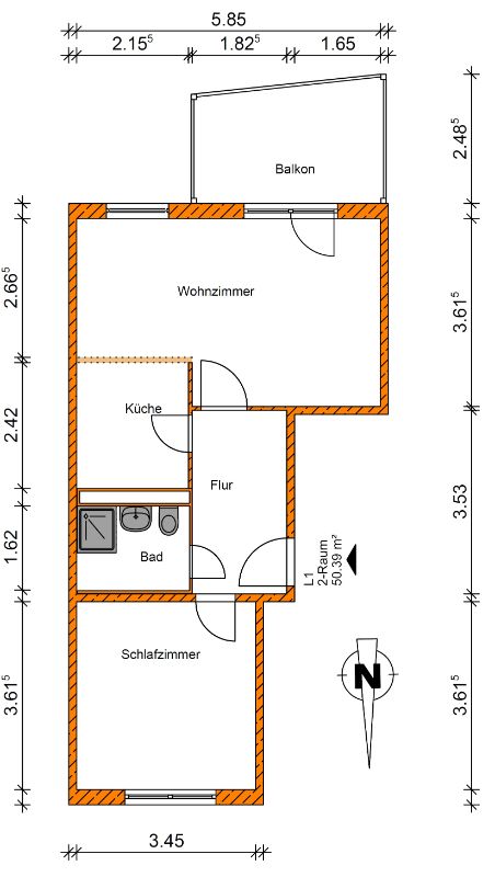 Attraktive 2-Raumwohnung sucht neuen Mieter - Foto 5