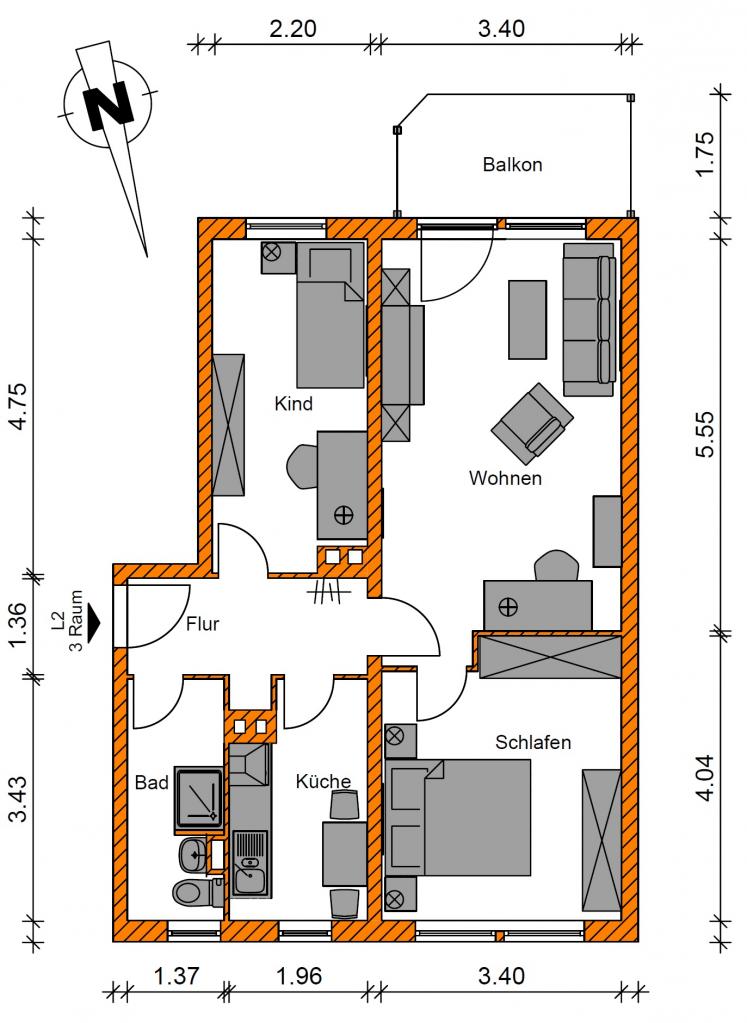 Attraktive 3-Raumwohnung sucht neuen Mieter - Photo 3