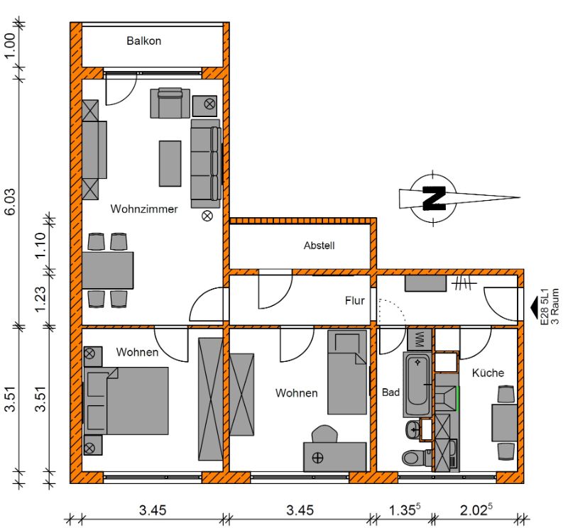 Attraktive 3-Raumwohnung sucht neuen Mieter - Photo 3