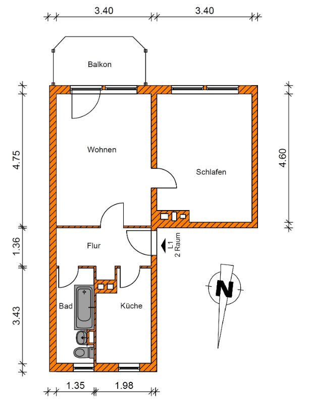 Attraktive 2-Raumwohnung sucht neuen Mieter - Photo 1
