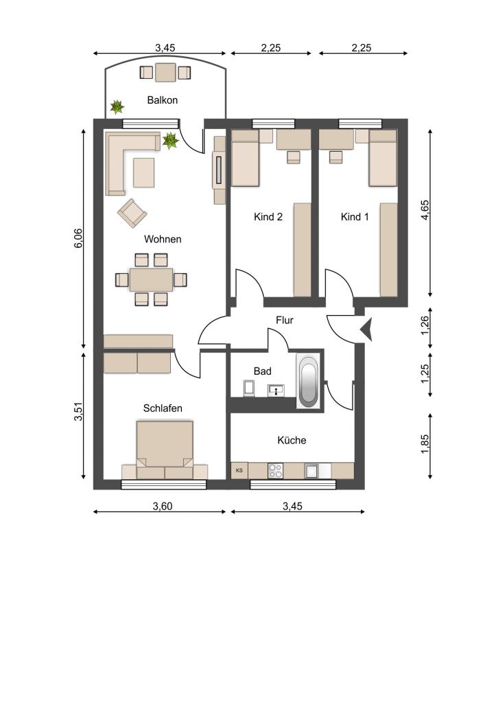 Bezugsfertige 4-Raumwohnung sucht Nachmieter zum 01.10.2026 - Foto 4