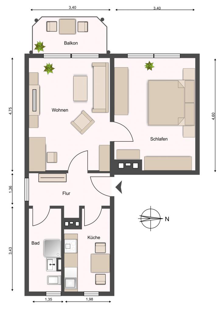 Attraktive 2-Raumwohnung sucht neuen Mieter - Photo 5